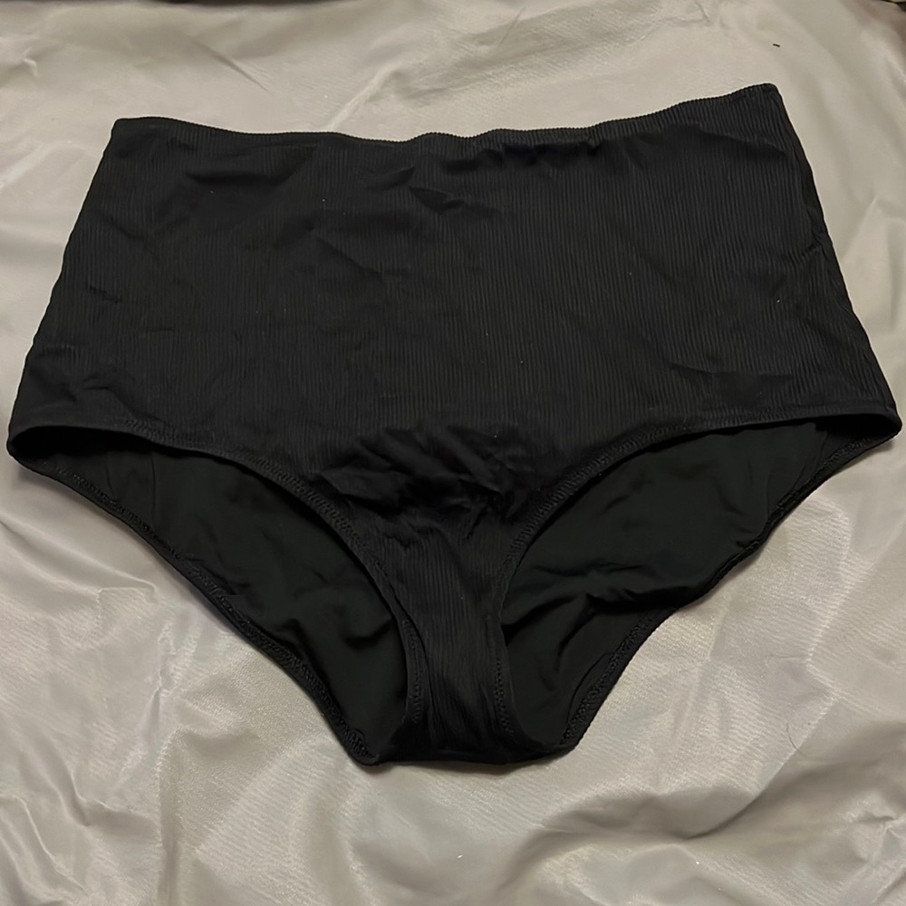 High waisted swim bottoms